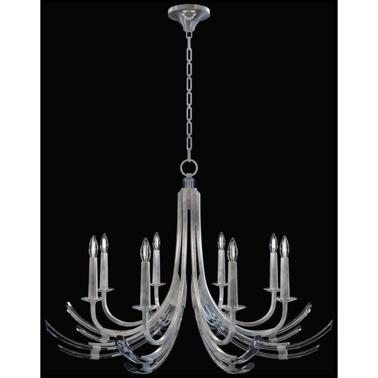 Fine Art Handcrafted Lighting Trevi 8 Light 40" Wide Crystal Abstract Chandelier