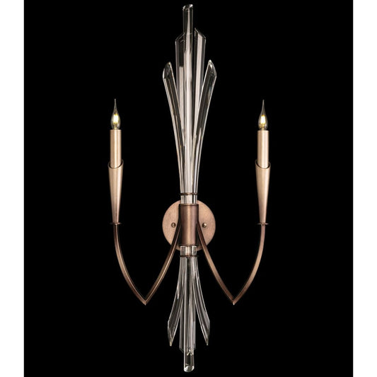 Fine Art Handcrafted Lighting Trevi 2 Light 33" Tall Wall Sconce