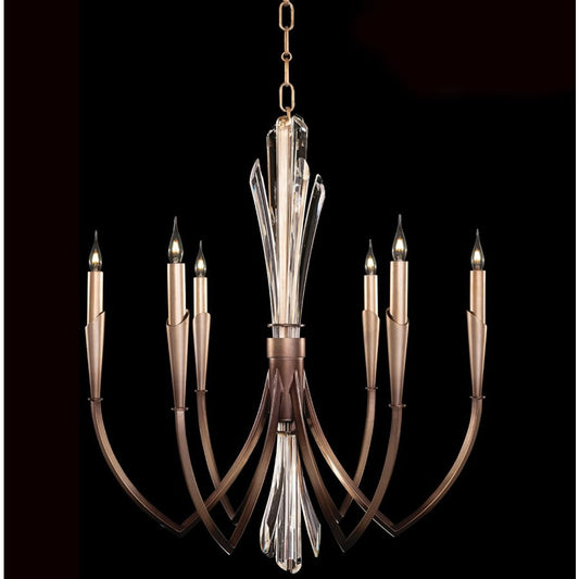 Fine Art Handcrafted Lighting Trevi 6 Light 26" Wide Crystal Candle Style Chandelier