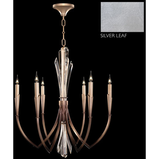 Fine Art Handcrafted Lighting Trevi 6 Light 26" Wide Crystal Candle Style Chandelier