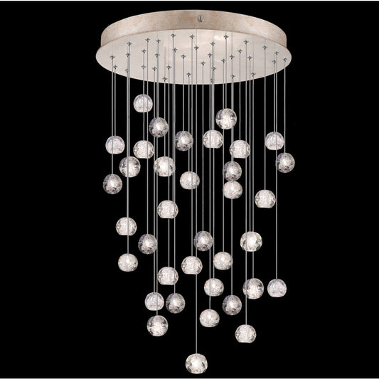 Fine Art Handcrafted Lighting Natural Inspirations 36 Light 34" Wide LED Crystal Multi Light Pendant