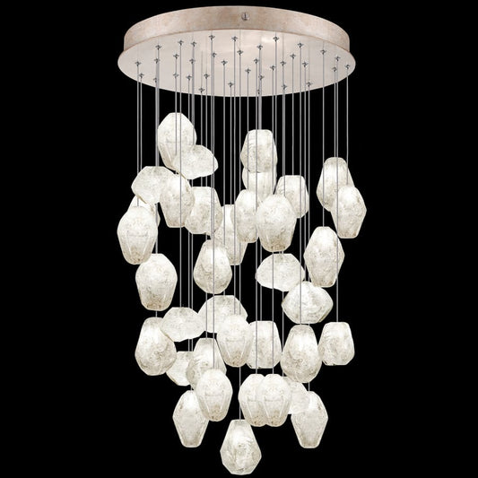 Fine Art Handcrafted Lighting Natural Inspirations 36 Light 34" Wide LED Crystal Multi Light Pendant