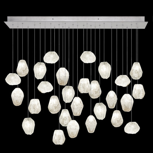 Fine Art Handcrafted Lighting Natural Inspirations 28 Light 54" Wide LED Crystal Multi Light Pendant