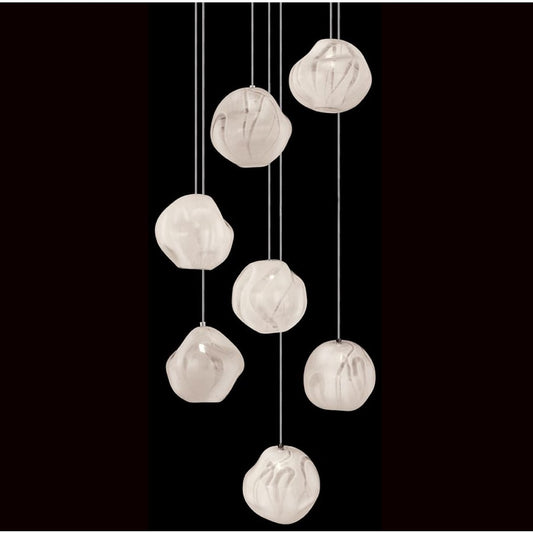 Fine Art Handcrafted Lighting Vesta 7 Light 14" Wide LED Abstract Multi Light Pendant