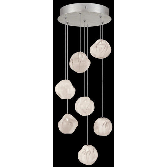 Fine Art Handcrafted Lighting Vesta 7 Light 14" Wide LED Abstract Multi Light Pendant