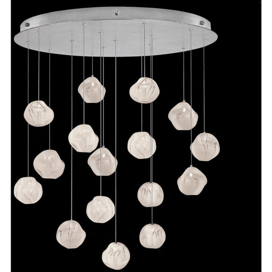 Fine Art Handcrafted Lighting Vesta 16 Light 32" Wide LED Abstract Multi Light Pendant