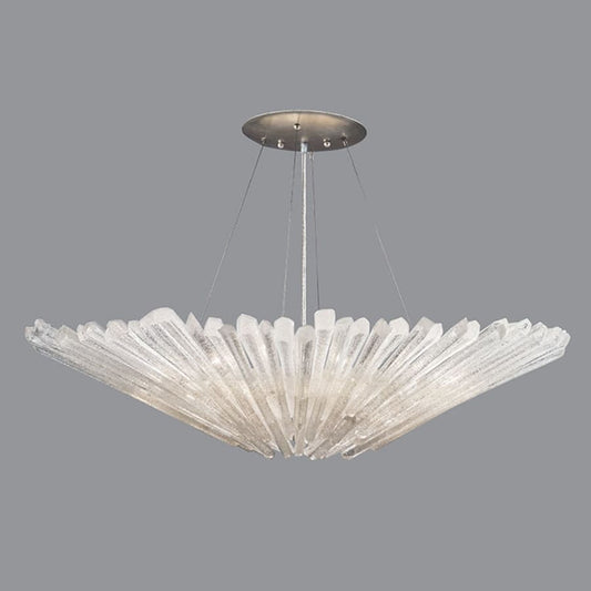 Fine Art Handcrafted Lighting Diamantina 12 Light Foyer Pendant with Quartz Shades