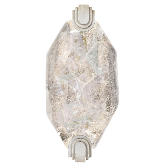 Fine Art Handcrafted Lighting LED Wall Sconce in Silver Leaf Finish from the Allison Paladino Collection
