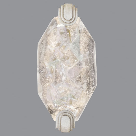 Fine Art Handcrafted Lighting LED Wall Sconce in Silver Leaf Finish from the Allison Paladino Collection