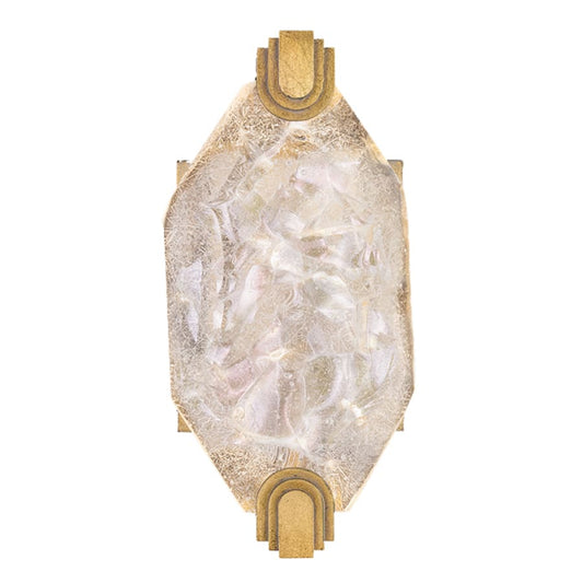 Fine Art Handcrafted Lighting LED Wall Sconce in Gold Leaf Finish from the Allison Paladino Collection