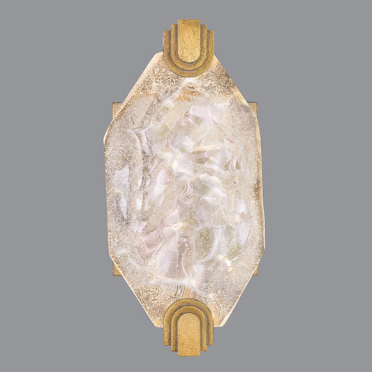 Fine Art Handcrafted Lighting LED Wall Sconce in Gold Leaf Finish from the Allison Paladino Collection