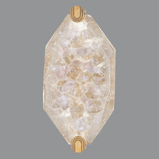 Fine Art Handcrafted Lighting LED Wall Sconce in Gold Leaf Finish from the Allison Paladino Collection