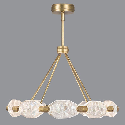 Fine Art Handcrafted Lighting Allison Paladino 20 Light LED Foyer Pendant with Quartz Shades