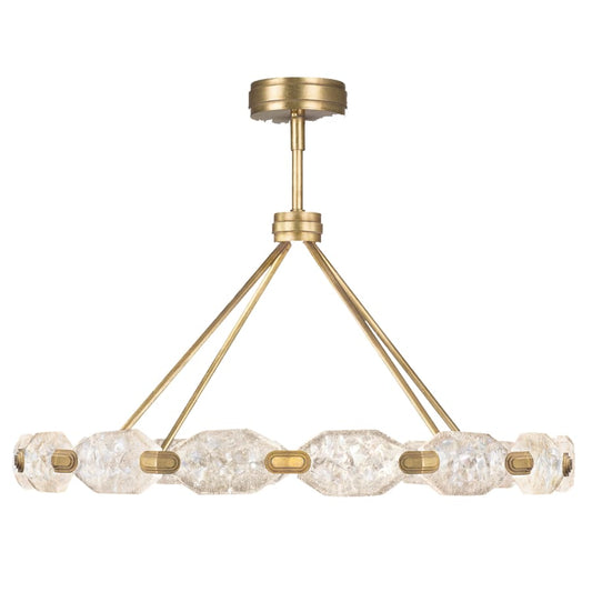Fine Art Handcrafted Lighting Allison Paladino 32 Light LED Foyer Pendant with Quartz Shades