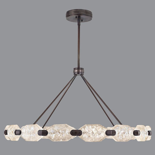Fine Art Handcrafted Lighting Allison Paladino 32 Light LED Foyer Pendant with Quartz Shades