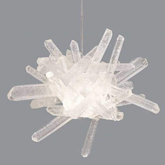 Fine Art Handcrafted Lighting Diamantina 3 Light LED Single Pendant with Quartz Shade