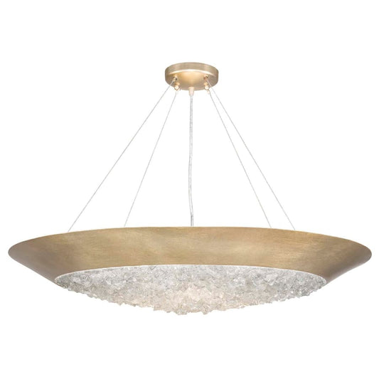 Fine Art Handcrafted Lighting Arctic Halo 3 Light 4-1/2" High Crystal Chandelier