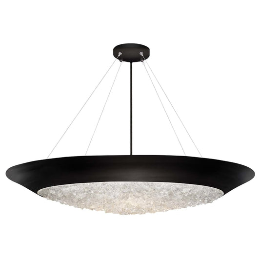 Fine Art Handcrafted Lighting Arctic Halo 3 Light 4-1/2" High Crystal Chandelier