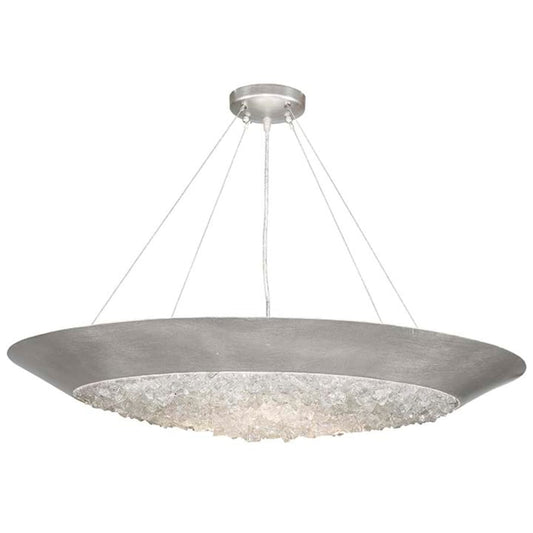 Fine Art Handcrafted Lighting Arctic Halo 3 Light 4-1/2" High Crystal Chandelier