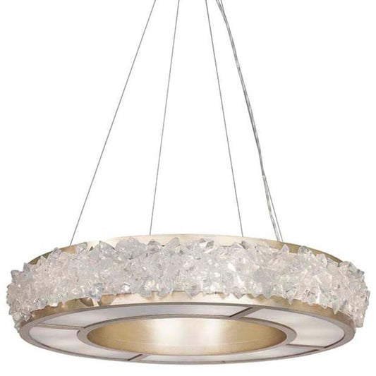 Fine Art Handcrafted Lighting Arctic Halo 12 Light 5" High Crystal Chandelier