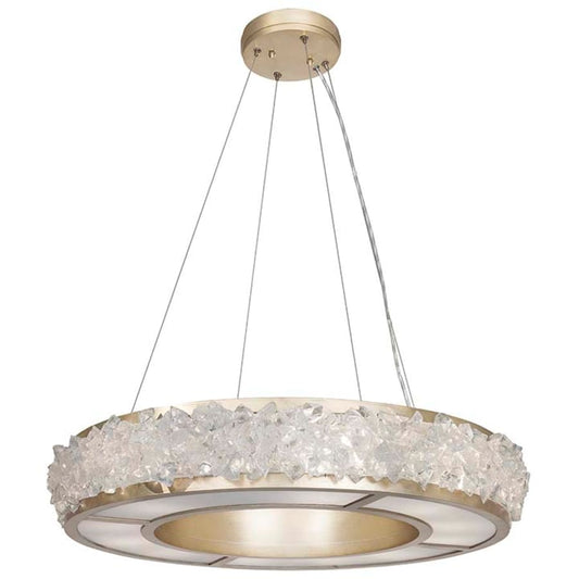 Fine Art Handcrafted Lighting Arctic Halo 12 Light 5" High Crystal Chandelier