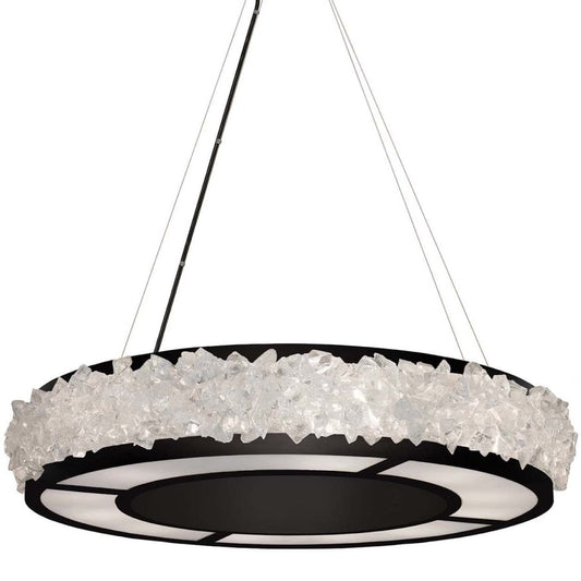 Fine Art Handcrafted Lighting Arctic Halo 12 Light 5" High Crystal Chandelier