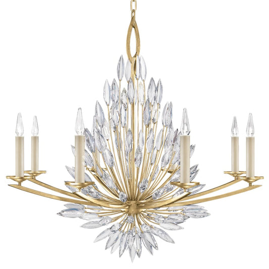 Fine Art Handcrafted Lighting Lily Buds 8 Light 41" Wide Crystal Chandelier