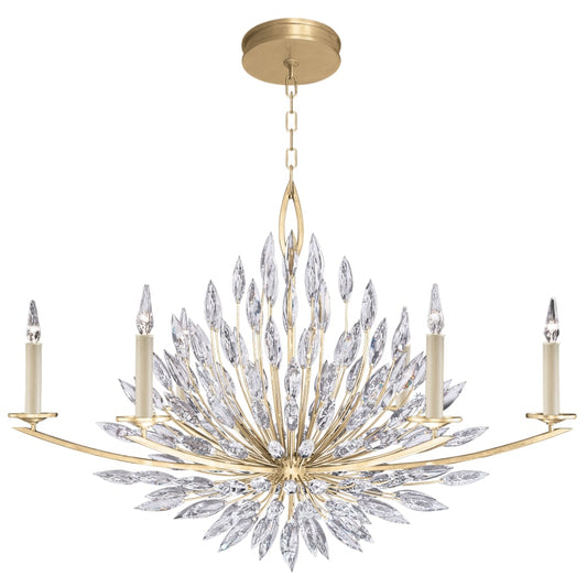 Fine Art Handcrafted Lighting Lily Buds 6 Light 48" Wide Crystal Chandelier