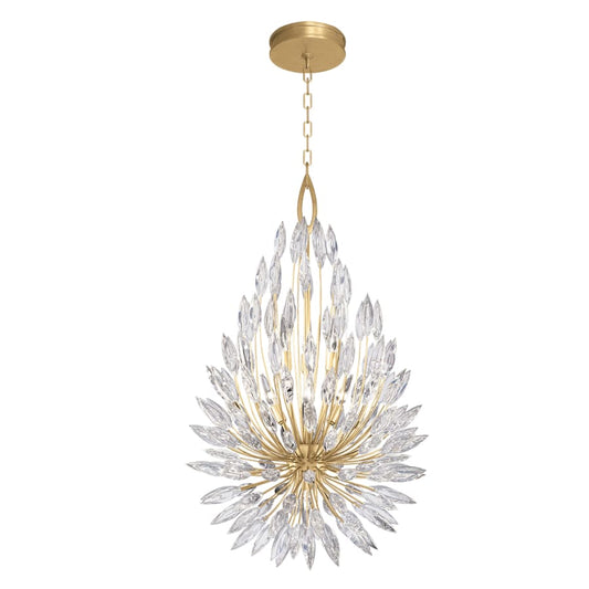 Fine Art Handcrafted Lighting Lily Buds 6 Light 24" Wide Crystal Chandelier