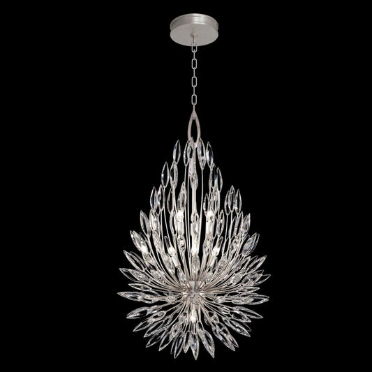 Fine Art Handcrafted Lighting Lily Buds 6 Light 24" Wide Crystal Chandelier