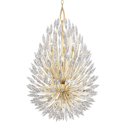 Fine Art Handcrafted Lighting Lily Buds 12 Light 34" Wide Crystal Chandelier
