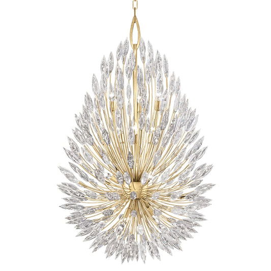 Fine Art Handcrafted Lighting Lily Buds 12 Light 34" Wide Crystal Chandelier