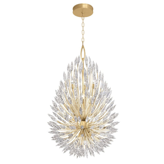 Fine Art Handcrafted Lighting Lily Buds 12 Light 34" Wide Crystal Chandelier