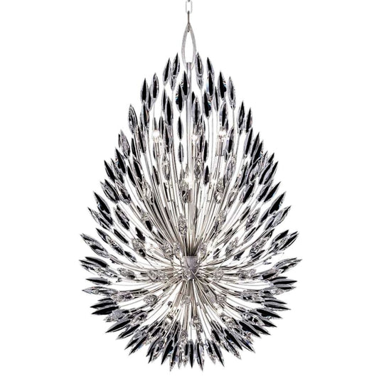 Fine Art Handcrafted Lighting Lily Buds 12 Light 33-1/2" Wide Crystal Chandelier