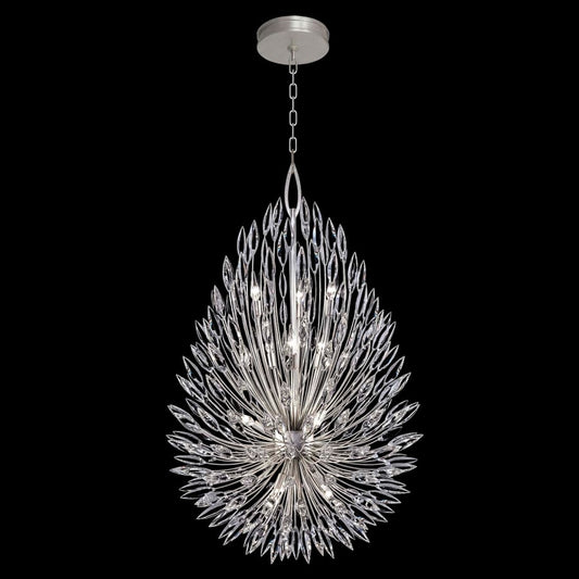 Fine Art Handcrafted Lighting Lily Buds 12 Light 33-1/2" Wide Crystal Chandelier