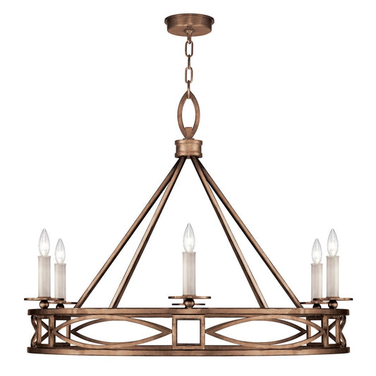 Fine Art Handcrafted Lighting Cienfuegos 6 Light 37-1/2" Wide Taper Candle Chandelier