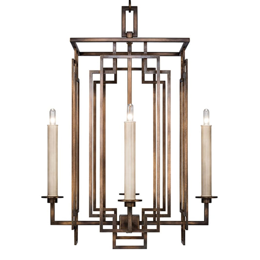 Fine Art Handcrafted Lighting Cienfuegos 4 Light 22" Wide Taper Candle Chandelier