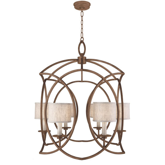 Fine Art Handcrafted Lighting Cienfuegos 6 Light 30-1/2" Wide Chandelier with Fabric Shades
