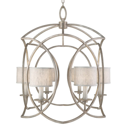 Fine Art Handcrafted Lighting Cienfuegos 6 Light 30-1/2" Wide Chandelier with Fabric Shades