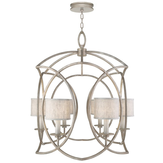 Fine Art Handcrafted Lighting Cienfuegos 6 Light 30-1/2" Wide Chandelier with Fabric Shades
