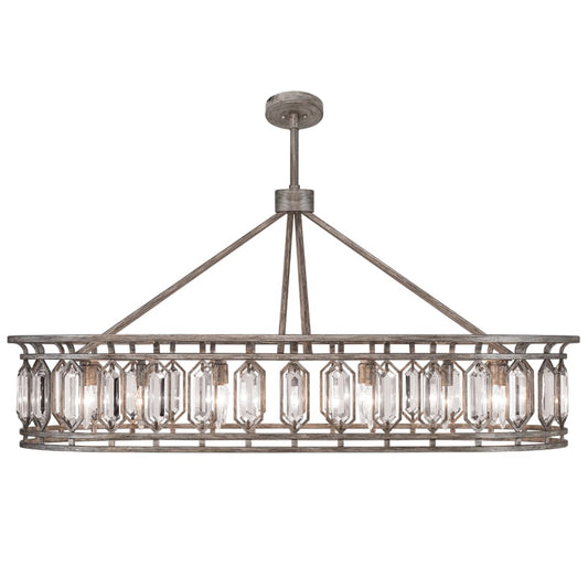 Fine Art Handcrafted Lighting Westminster 14 Light 52" Wide Crystal Linear Chandelier
