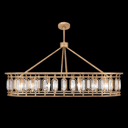 Fine Art Handcrafted Lighting Westminster 14 Light 52" Wide Crystal Linear Chandelier
