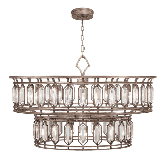 Fine Art Handcrafted Lighting Westminster 20 Light 42" Wide Crystal Drum Chandelier