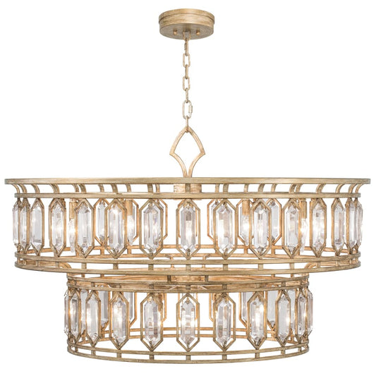 Fine Art Handcrafted Lighting Westminster 20 Light 42" Wide Crystal Drum Chandelier