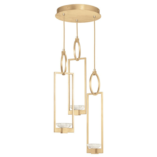 Fine Art Handcrafted Lighting Delphi 3 Light 19" Wide LED Multi Light Pendant