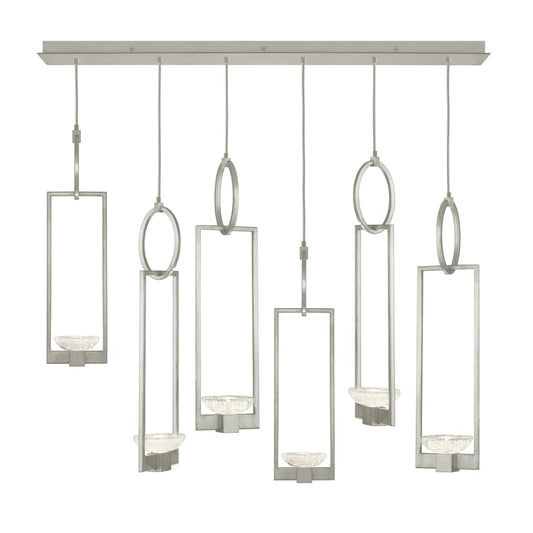 Fine Art Handcrafted Lighting Delphi 6 Light 48" Wide LED Linear Pendant