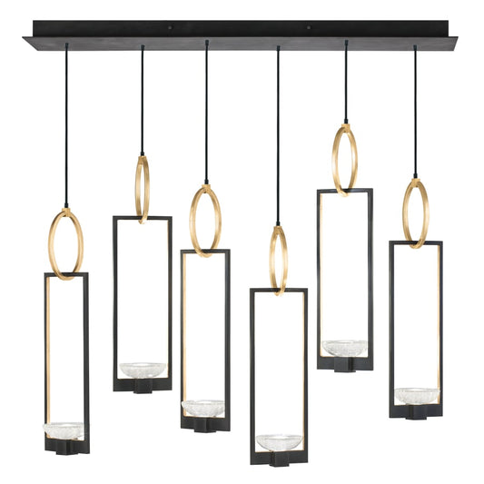 Fine Art Handcrafted Lighting Delphi 6 Light 48" Wide LED Linear Pendant