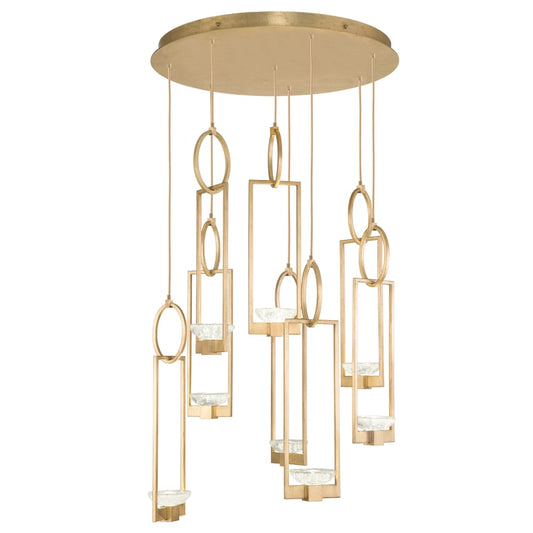 Fine Art Handcrafted Lighting Delphi 8 Light 34" Wide LED Multi Light Pendant