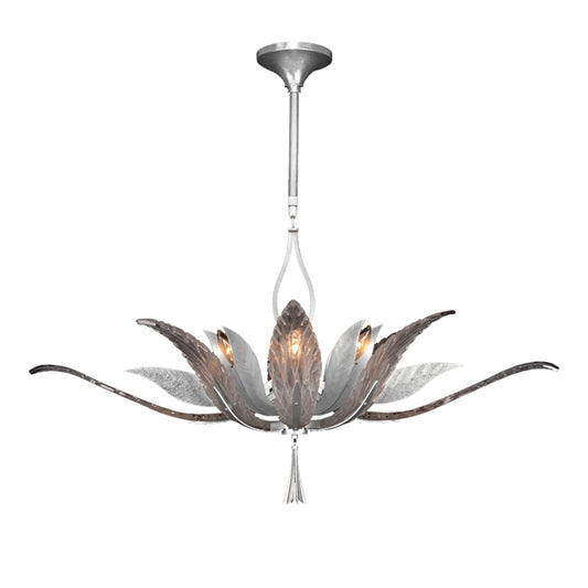 Fine Art Handcrafted Lighting Plume 8 Light 40" Wide Crystal Chandelier