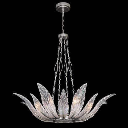 Fine Art Handcrafted Lighting Plume 8 Light 39" Wide Crystal Chandelier